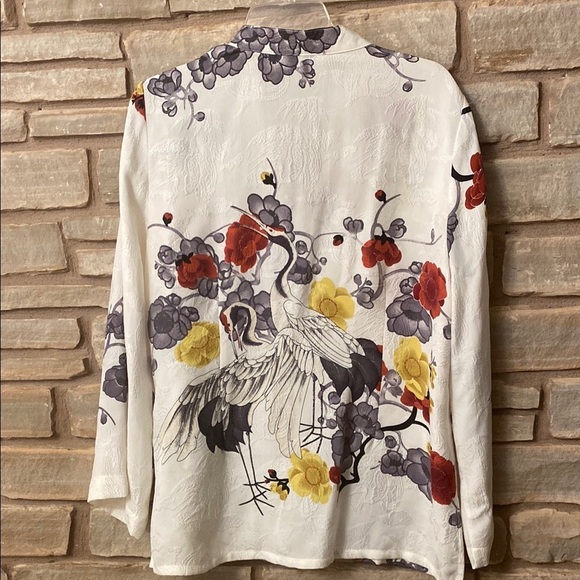 Citron 100% Silk bottom down Women’s Floral Print Size L- Multicolor - Picture 10 of 10